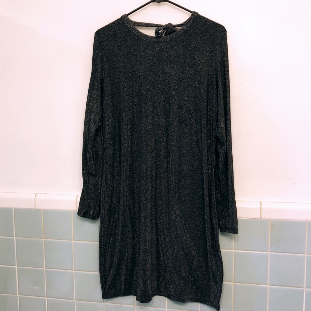 Shimmery Black/Silver Dress